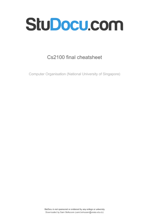 Comp. Organization C.S.