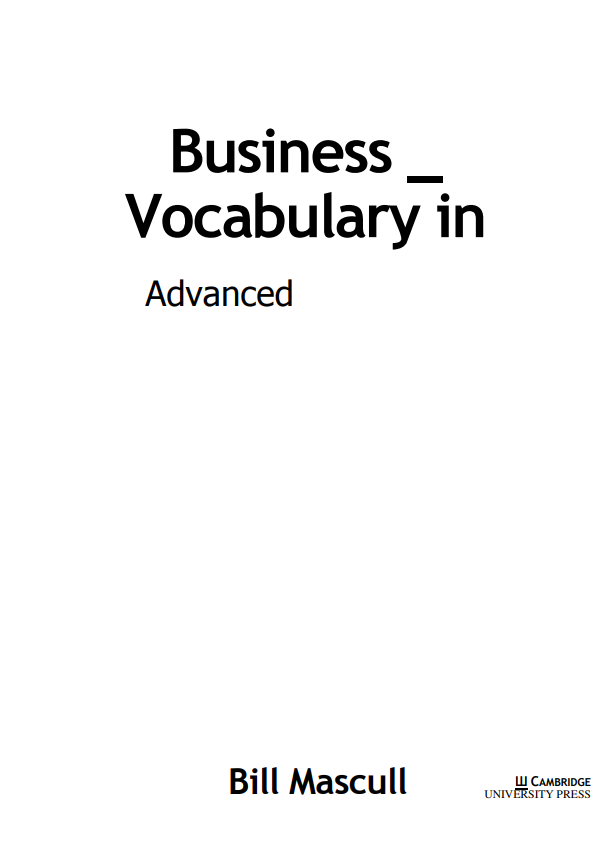 Business Vocabulary