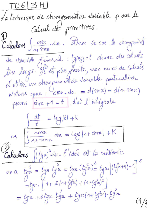 Integral Exercices
