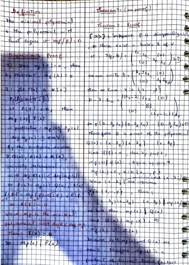 Linear Algebra Proofs