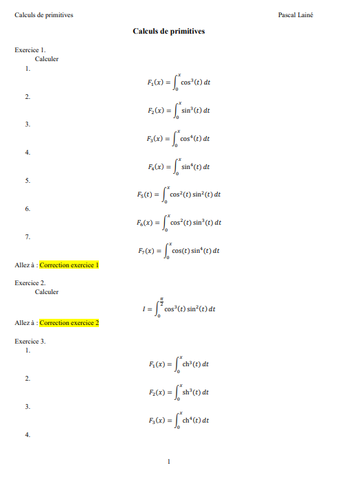 Integral Exos